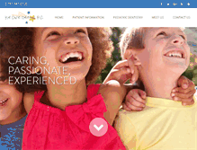 Tablet Screenshot of kidcaredental.com